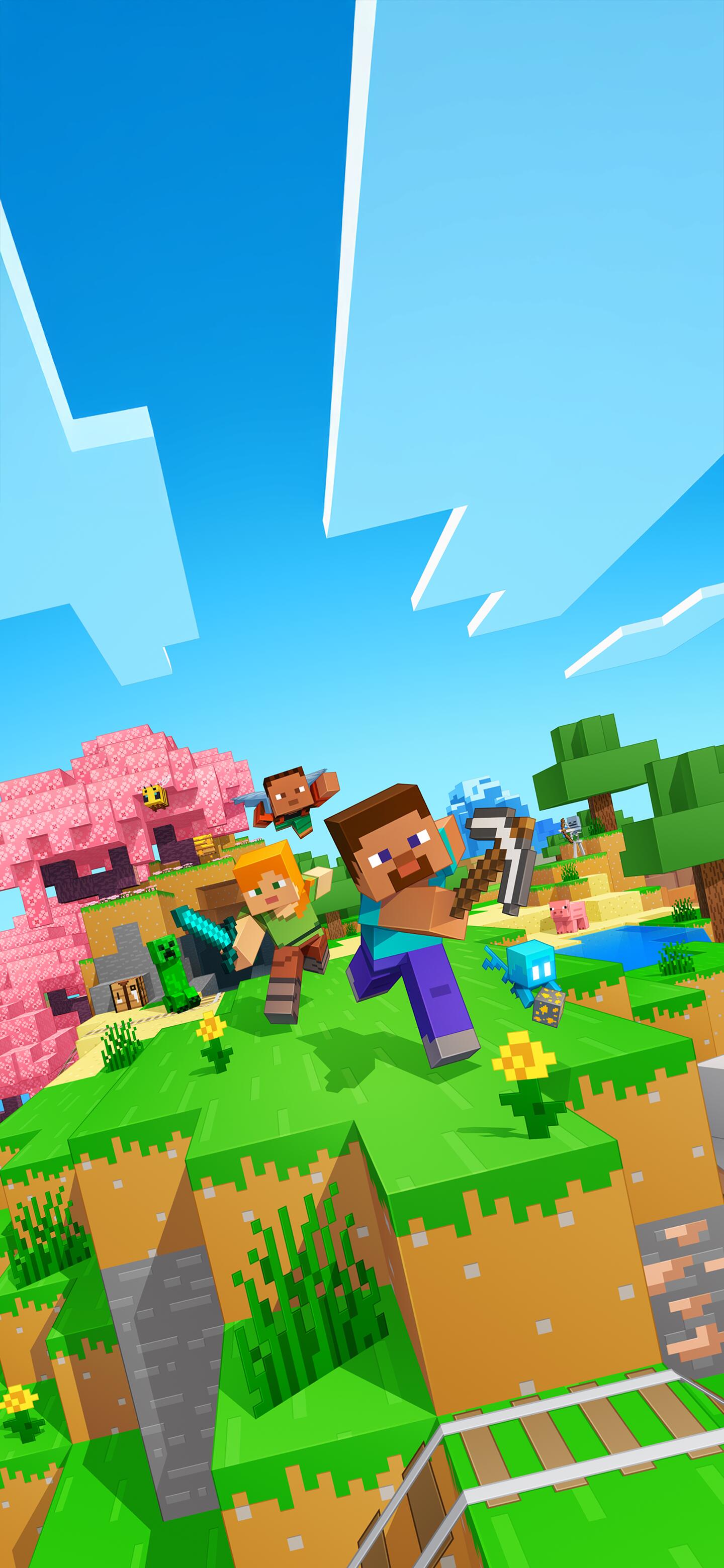 Minecraft Steve & Alex - Fond d'Écran 4K