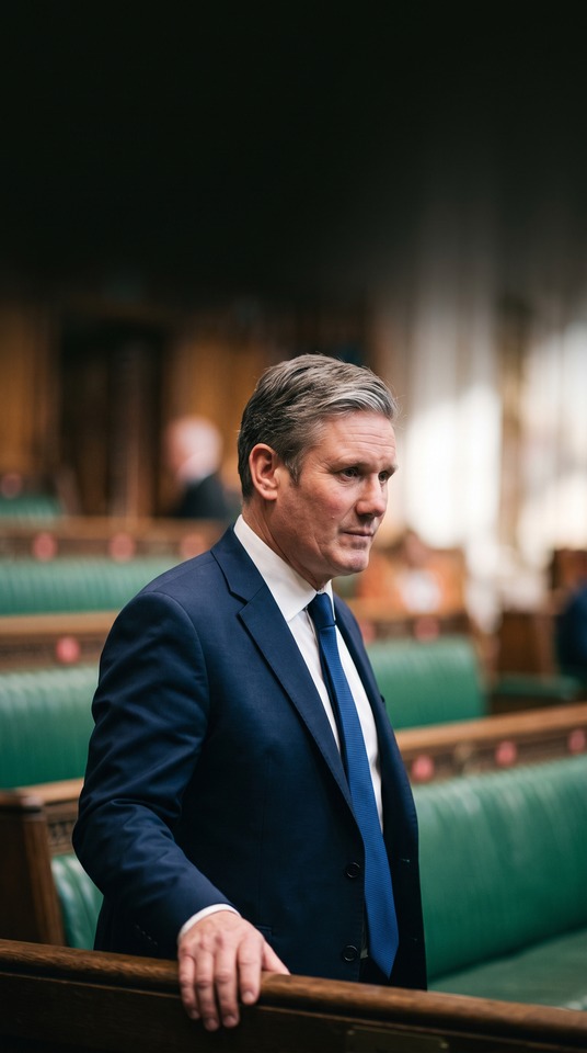 Keir Starmer Cinematic Realism - 4K Phone Background