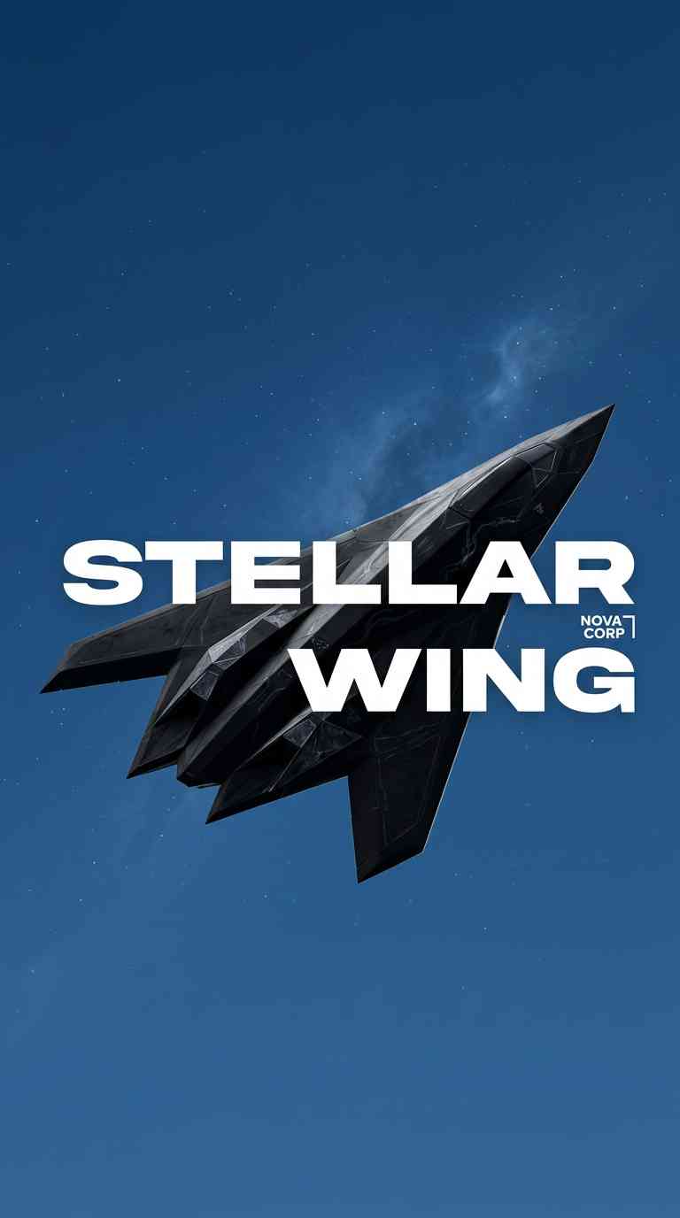 Stellar Wing SF 우주선 - 4K 배경화면