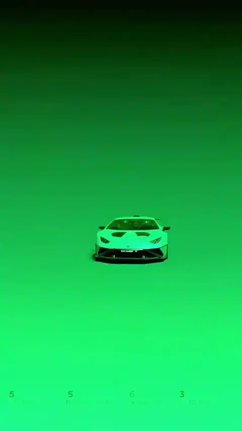 Minimalist Green Supercar - Live Wallpaper