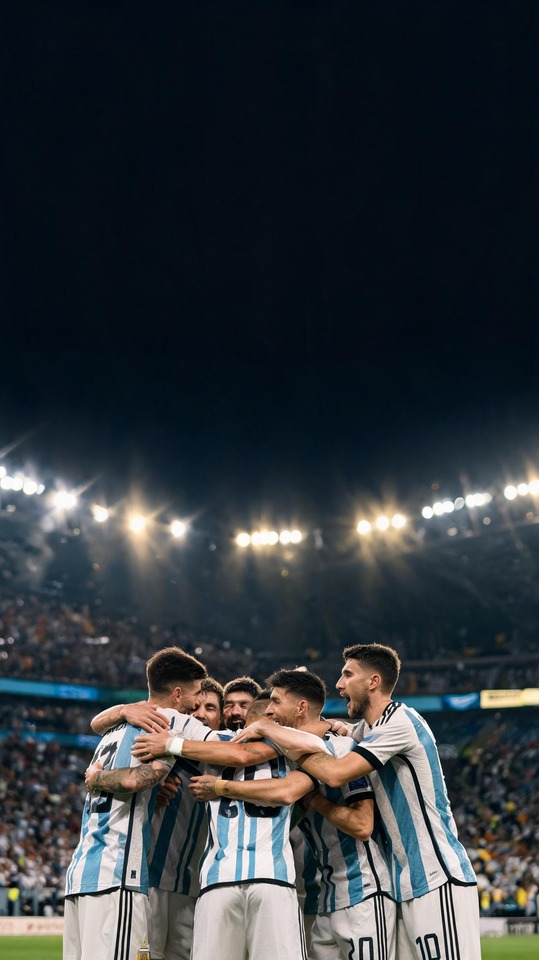 Argentinien WM Team Feier - 4K Hintergrundbild