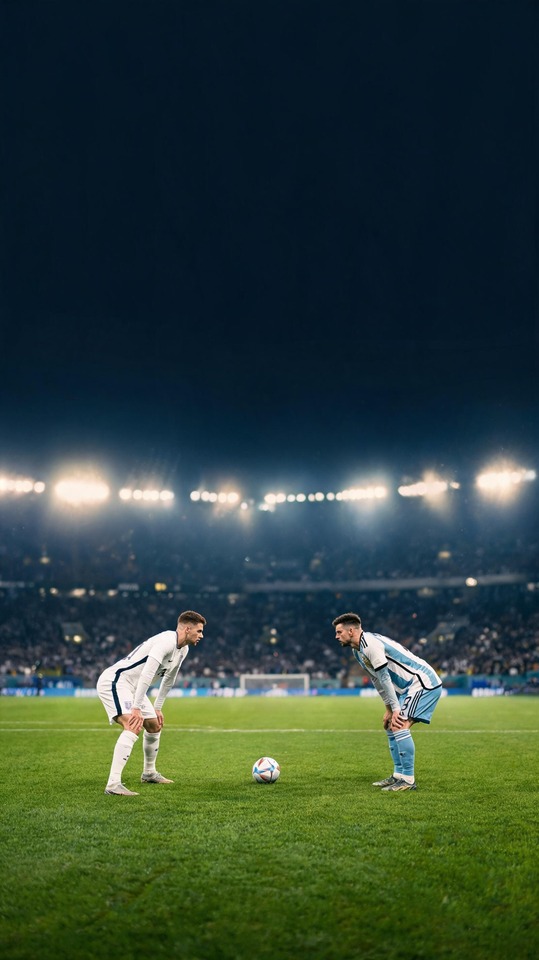 Angleterre vs Argentine - Fond d'Écran 4K Football