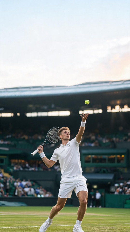 Jiri Lehecka Tennis Action - 4K Handy Wallpaper