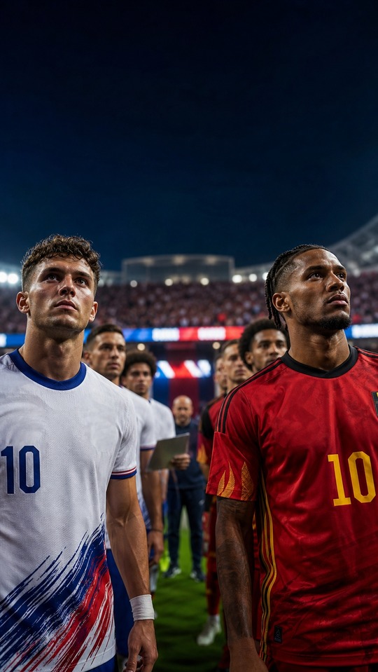 USMNT vs Belgien - Team-Aufstellungen 4K Wallpaper