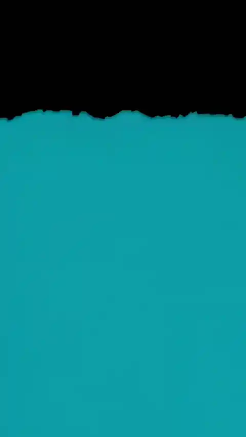 Minimalist Teal Torn Paper - Live Wallpaper