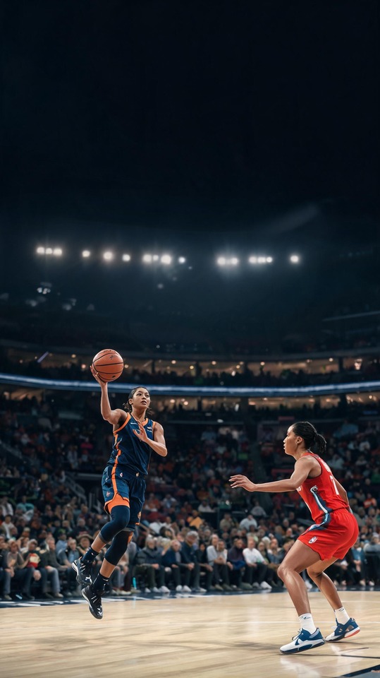 WNBA Scores Action - 4K Mobile Backgrounds