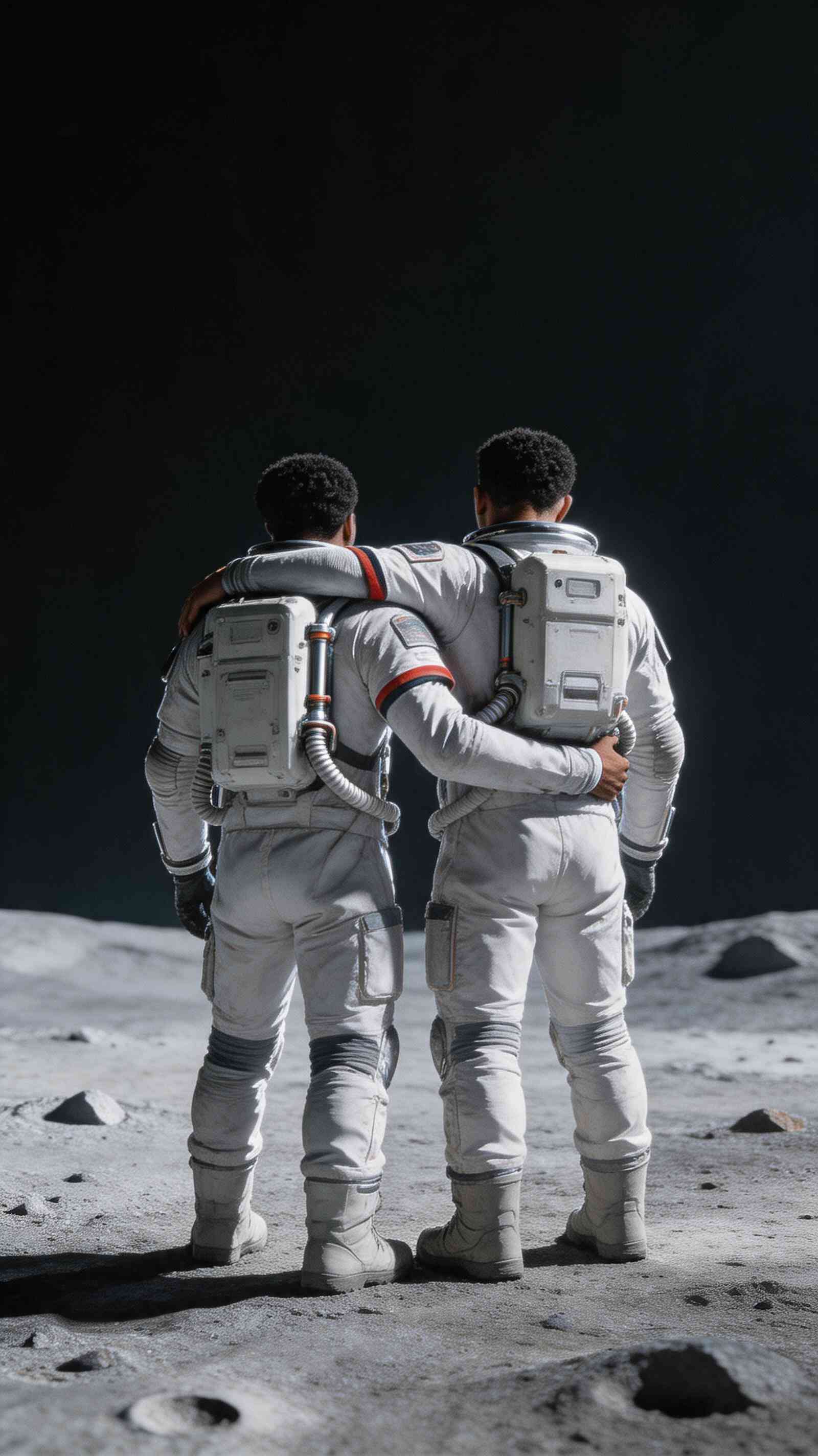 Astronaut Companions on the Moon