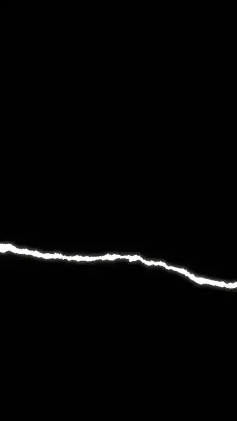 Minimalist animated live wallpaper featuring a glowing white electric discharge line on a pure black OLED background.