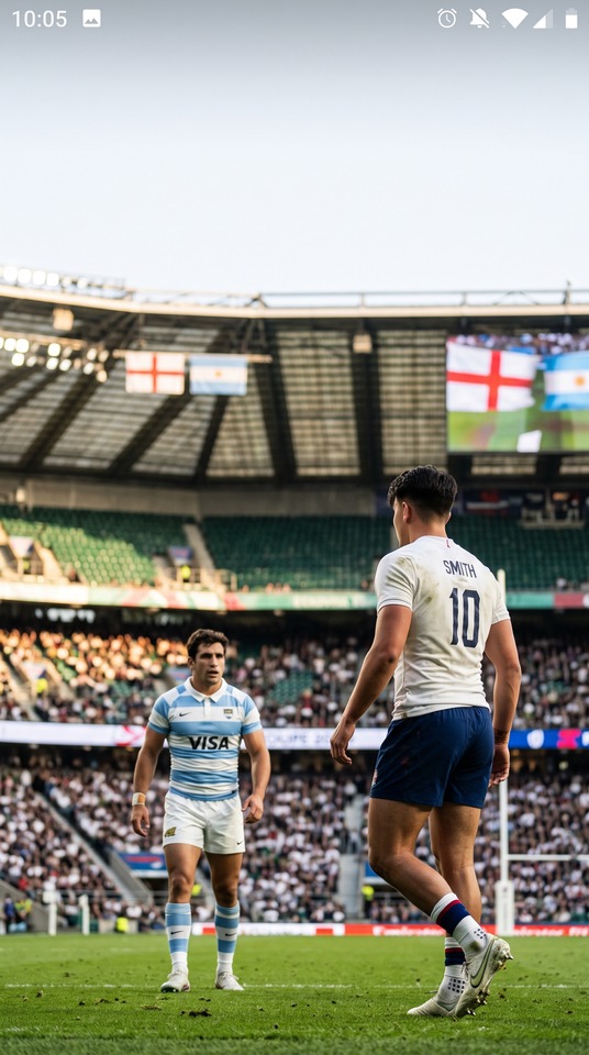 England vs Argentina Rugby - Marcus Smith 4K Wallpaper
