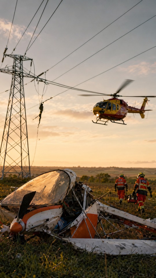 Aeronof Aircraft Crash Scene - 4K Wallpaper