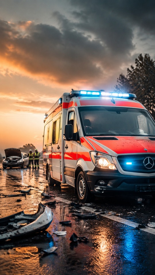 Rettungswagen Emergency Scene - 4K Wallpapers