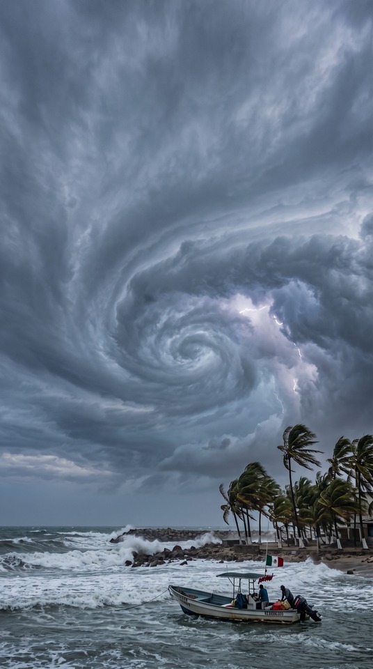 Cyclone Tropical Ciclón Tropical - Arrière-plan 4K