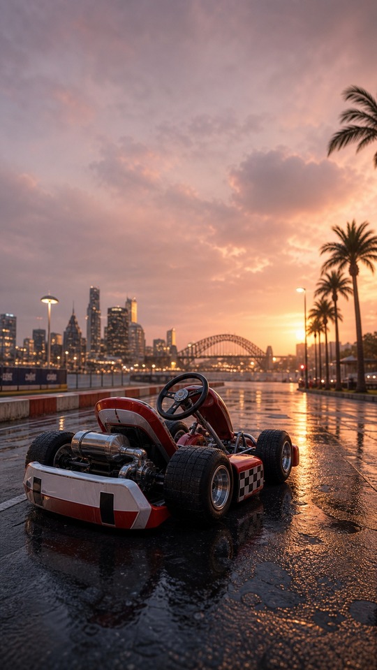 Nintendo Mario Kart Realistic Go-Kart - 4K Phone Background