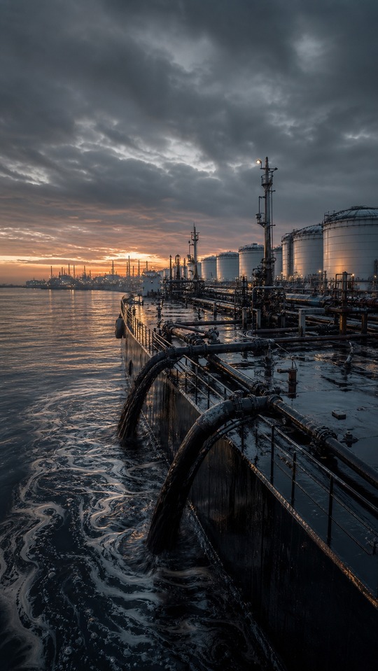 Rohöl Crude Oil Industrial Refinery - 4K Wallpaper