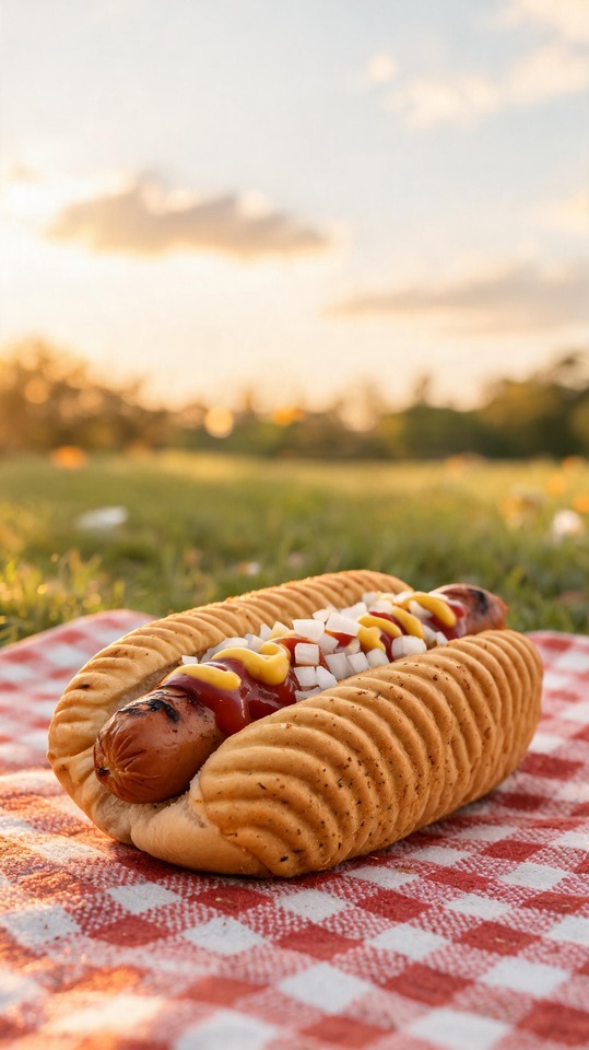Pringles Pop Dog Buns Realistic Hot Dog - 4K Wallpaper