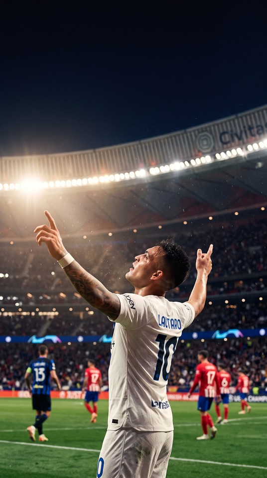 Lautaro Martínez Celebración Épica - Fondos 4K para Celular