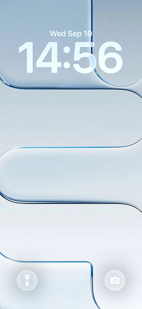 Fluide de Verre Bleu Abstrait - Fond d'Écran 4K