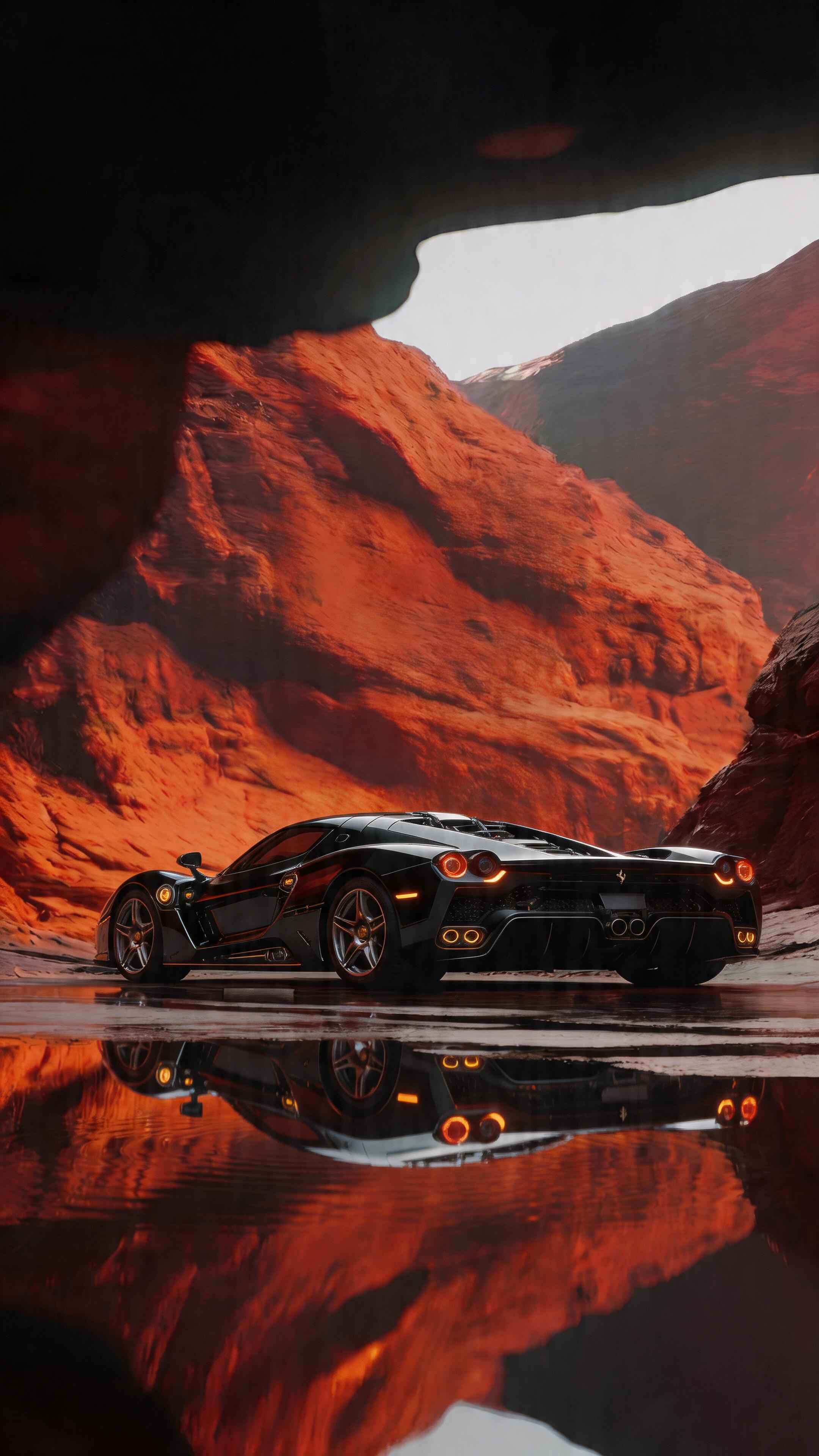 Ferrari LaFerrari Black Edition - 4K Wallpaper