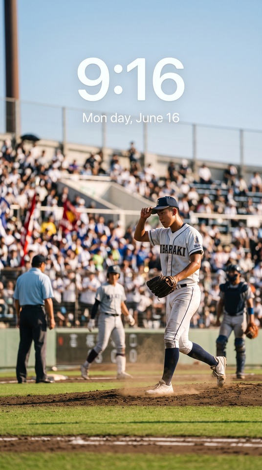 Ibaraki High School Baseball Cinematic Pitcher - 4K Background
