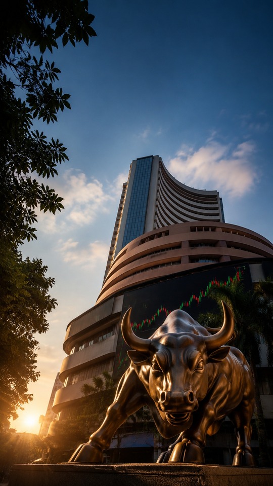 Sensex Index Stock Market Bull - 4K Wallpaper