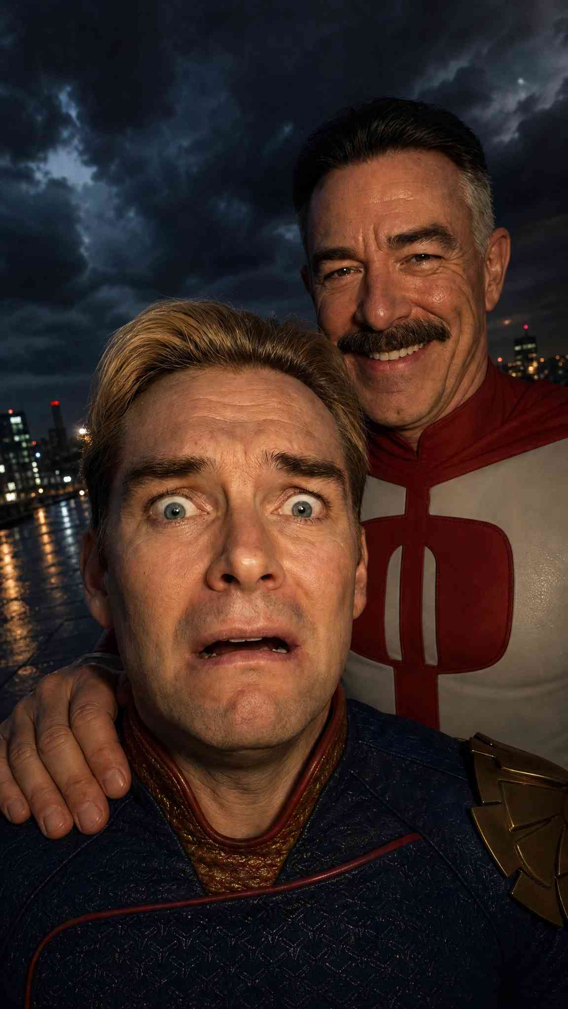 Homelander vs Omni-Man - 4K Mobile Wallpaper