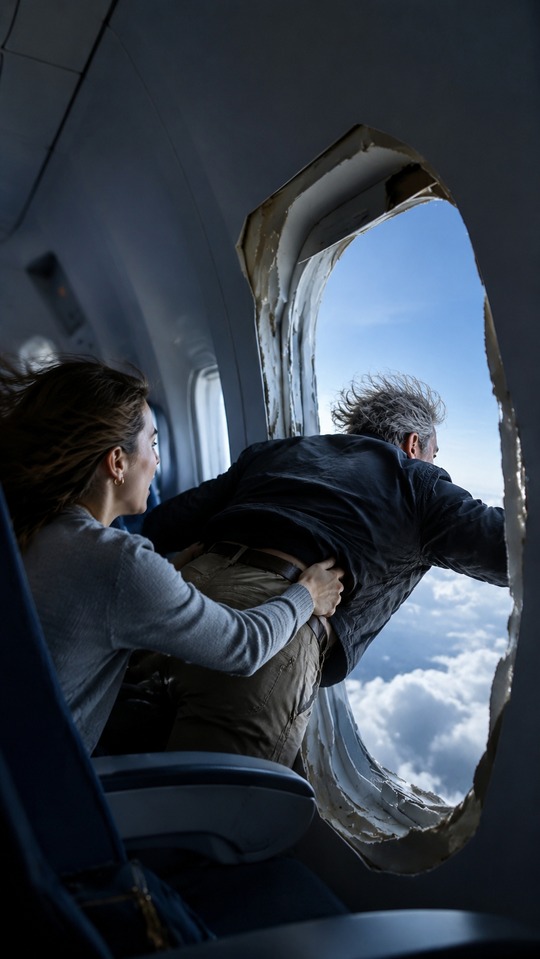 Ryanair Window Incident - 4K Cinematic Wallpaper