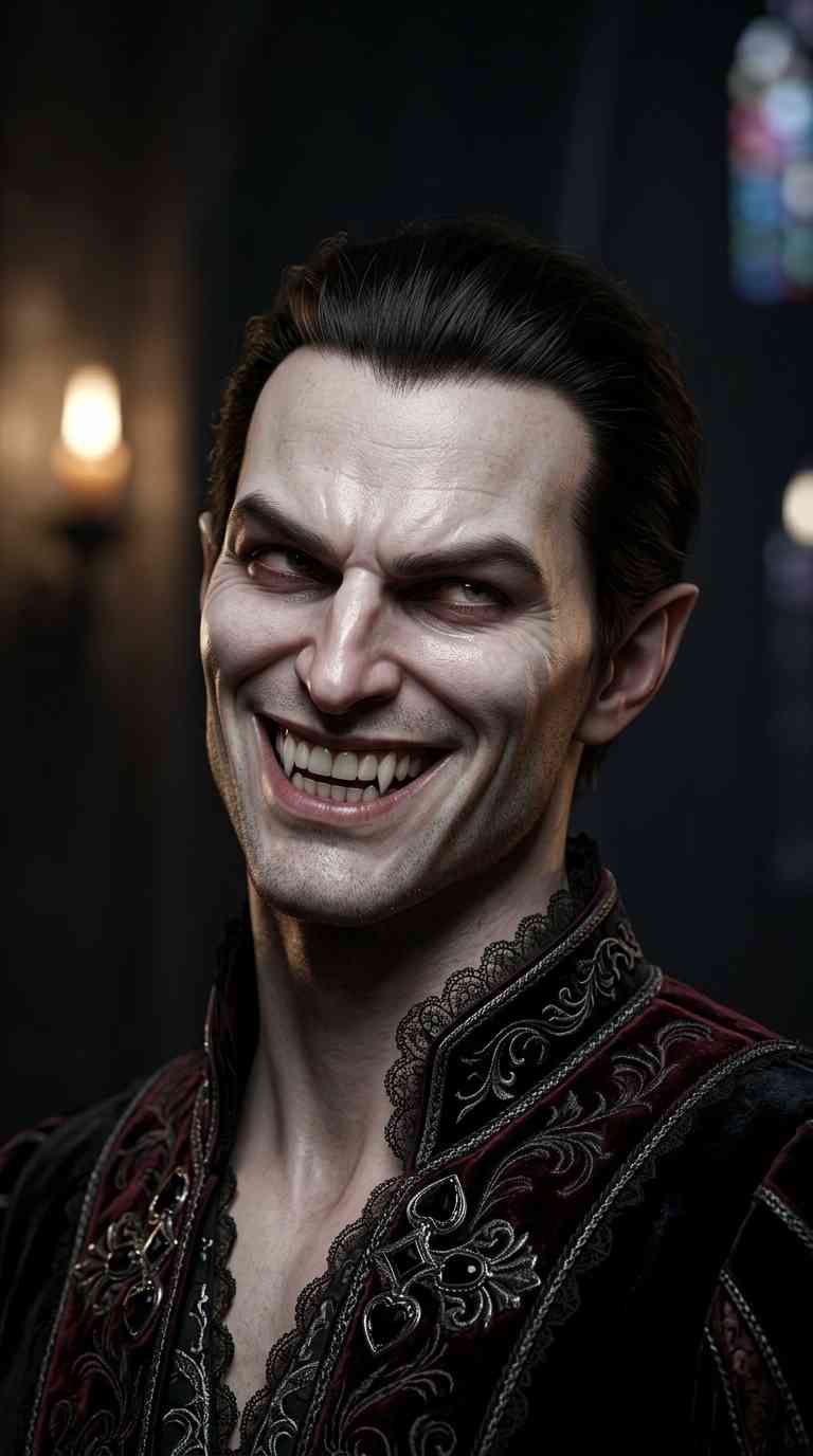 Male Vampire Gothic Aristocrat - 4K Wallpapers