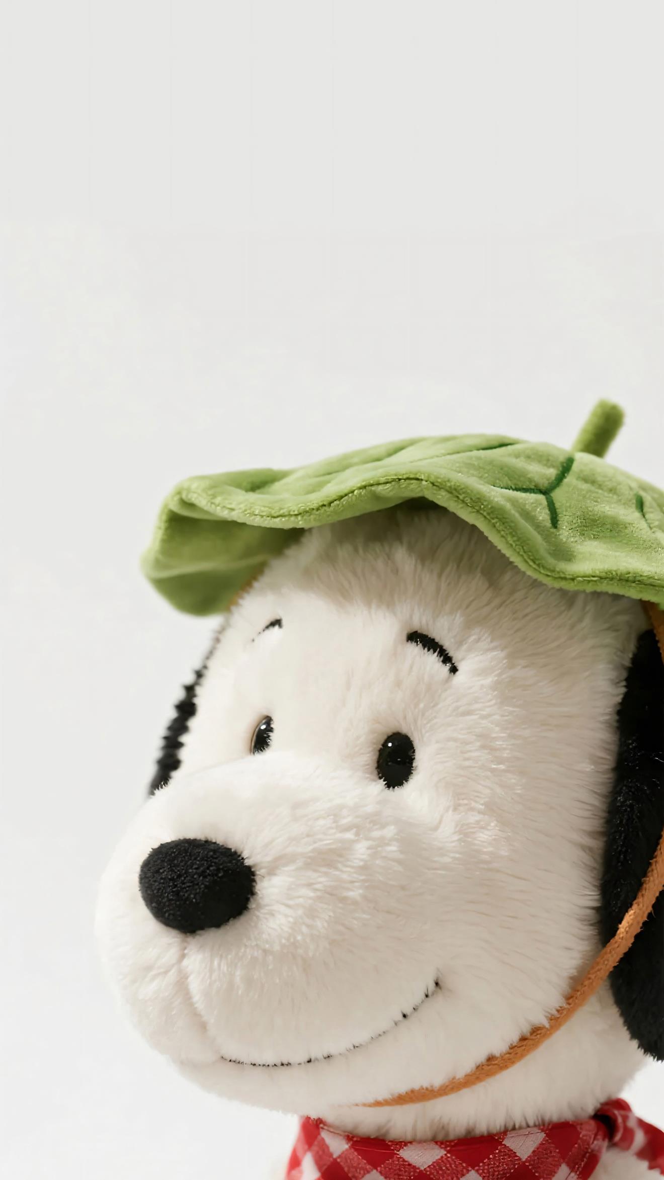 Snoopy Plüsch Blatt-Hut - 4K Handy Wallpaper