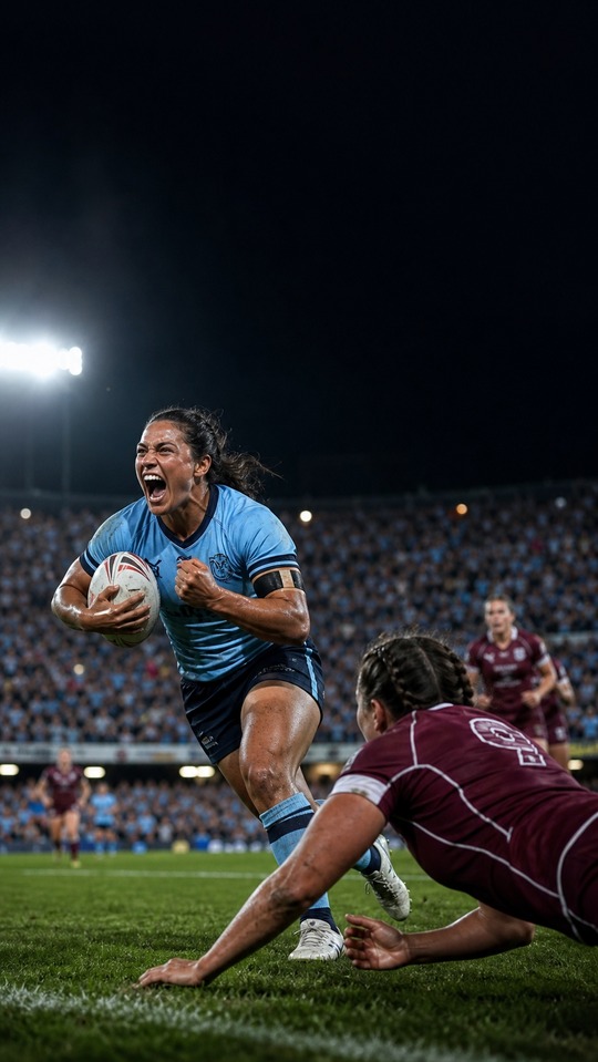 NRLW Scores: NSW Sky Blues 4K Wallpaper