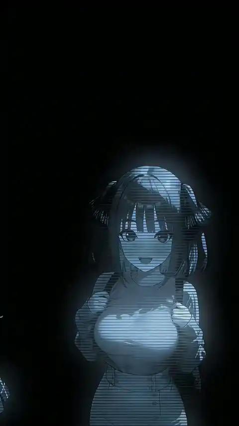 アニメ美少女 グリッチホログラム - ダイナミック壁紙