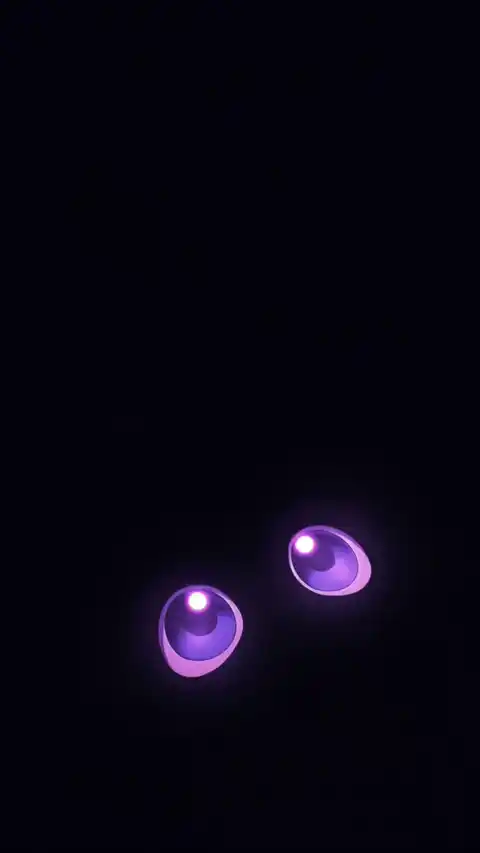 Dark Minimalist Glowing Anime Eyes - Live Wallpaper