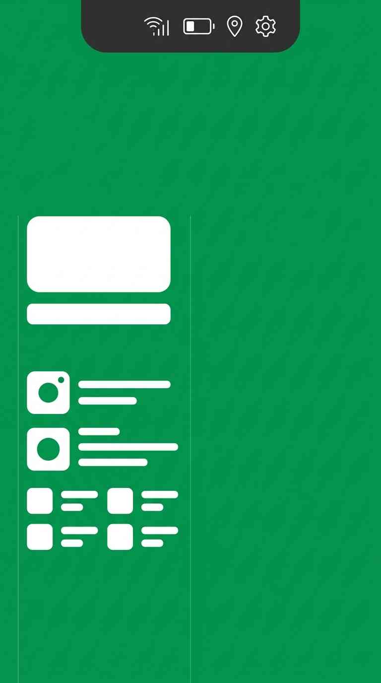 Grünes UI Design Tech - 4K Hintergrundbild