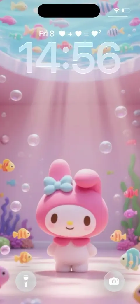 My Melody 3D Aquatisch - 4K Hintergrund