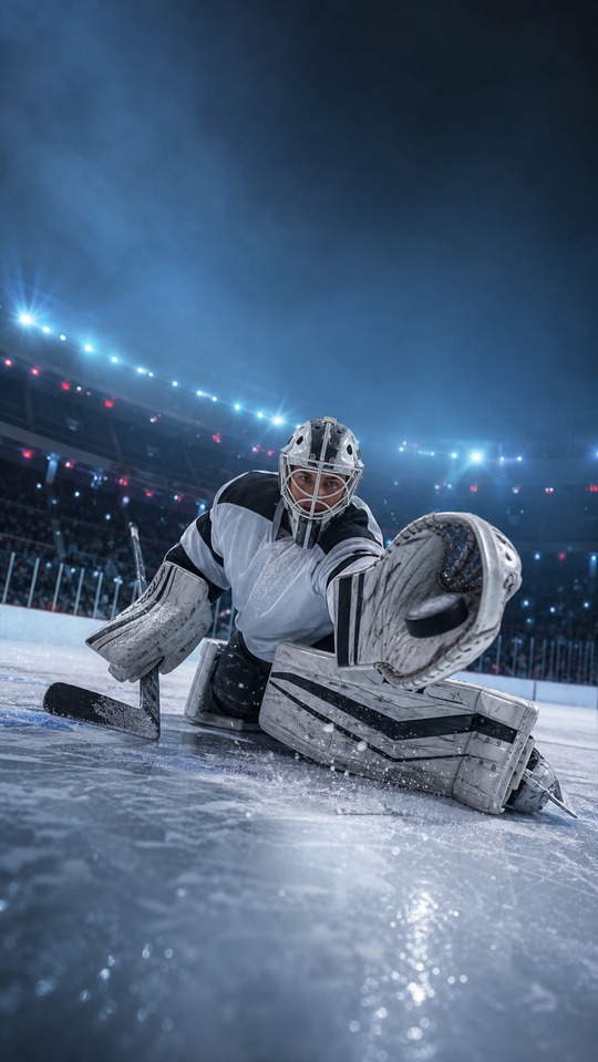 Ice Hockey Goalie Dynamic Save - 4K Eishockey Wallpaper