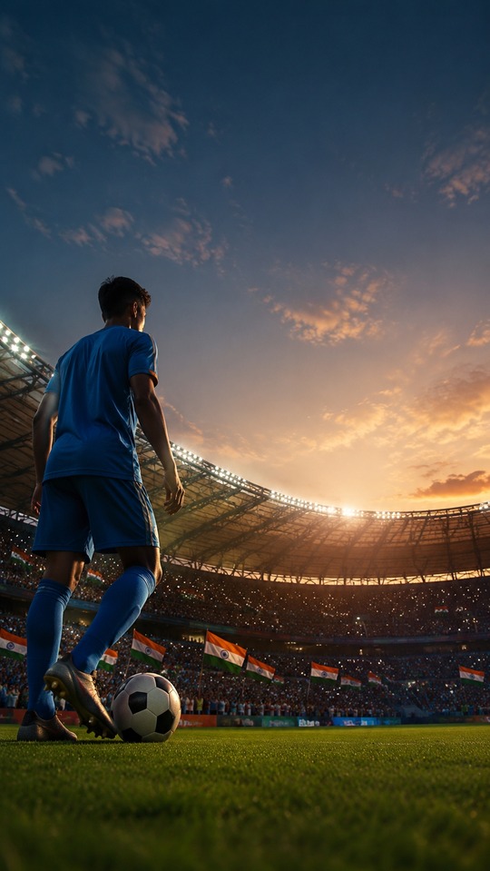 Zee Indian Football Stadium - 4K Sports Wallpaper