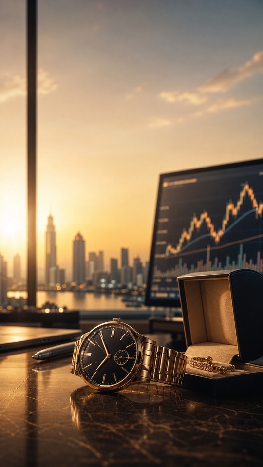 Titan Share Price Concept - Luxury Watch 4K Wallpaper