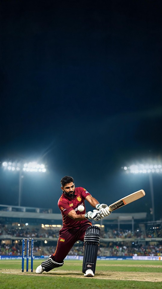 Sikandar Raza Cinematic Cricket - 4K Phone Wallpaper