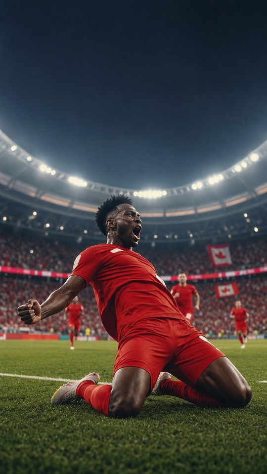 World Cup 2022 Canada Celebration - 4K Phone Background