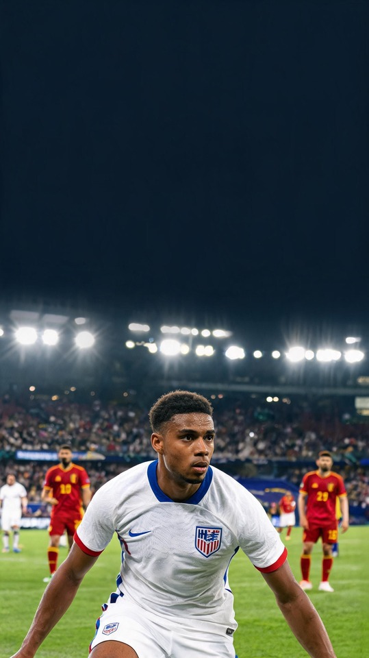 USA vs Belgium Soccer Match - 4K Backgrounds