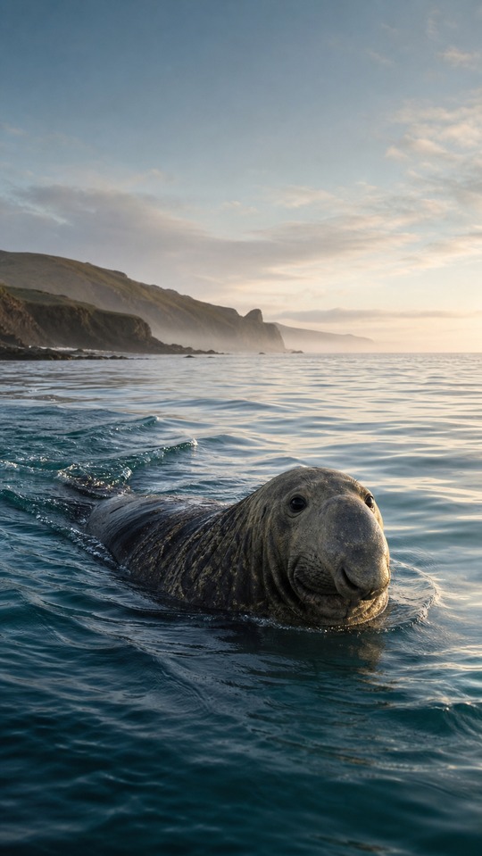 Neil the Seal 4K Wallpaper - Realistic Southern Elephant Seal