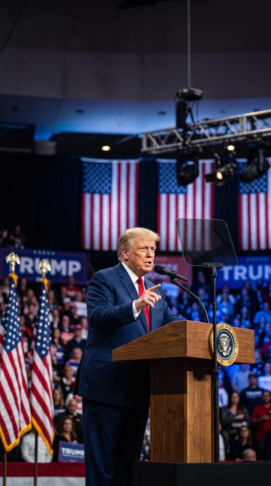 Trump Prime-Time Address Thursday - 4K Mobile Wallpaper