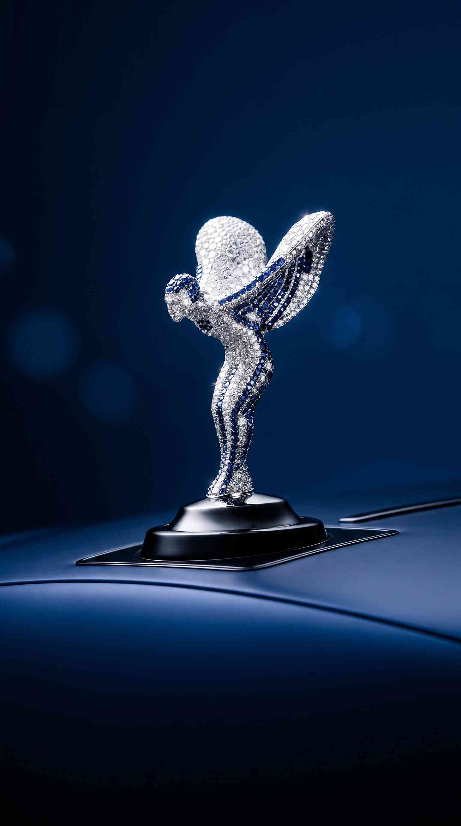 Rolls-Royce Spirit of Ecstasy Diamond - 4K Wallpaper
