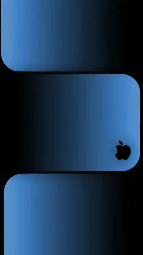 Apple Blau Minimalistisch - Live Hintergrund