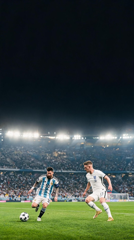 Partidos del Mundial: Messi vs Inglaterra - Fondo de Pantalla 4K