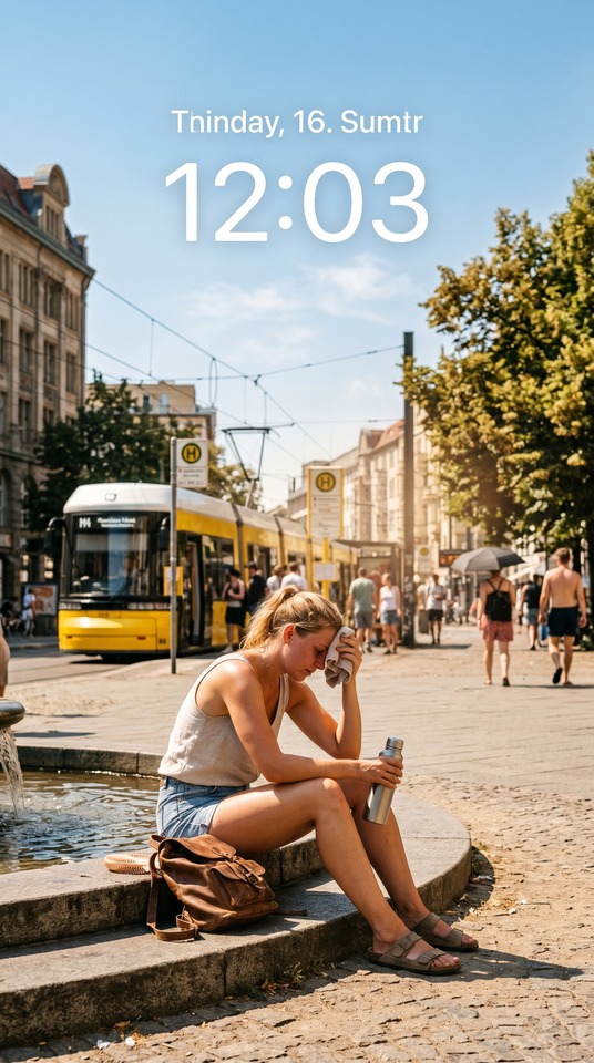 Sommer Heatwave City Life - 4K Mobile Backgrounds