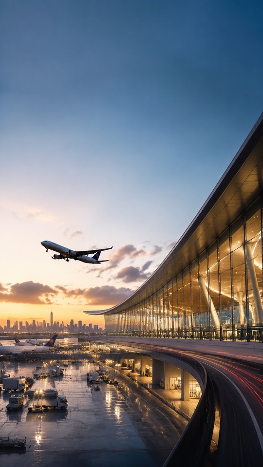 TCS JFK Airport Terminal One - 4K Mobile Backgrounds