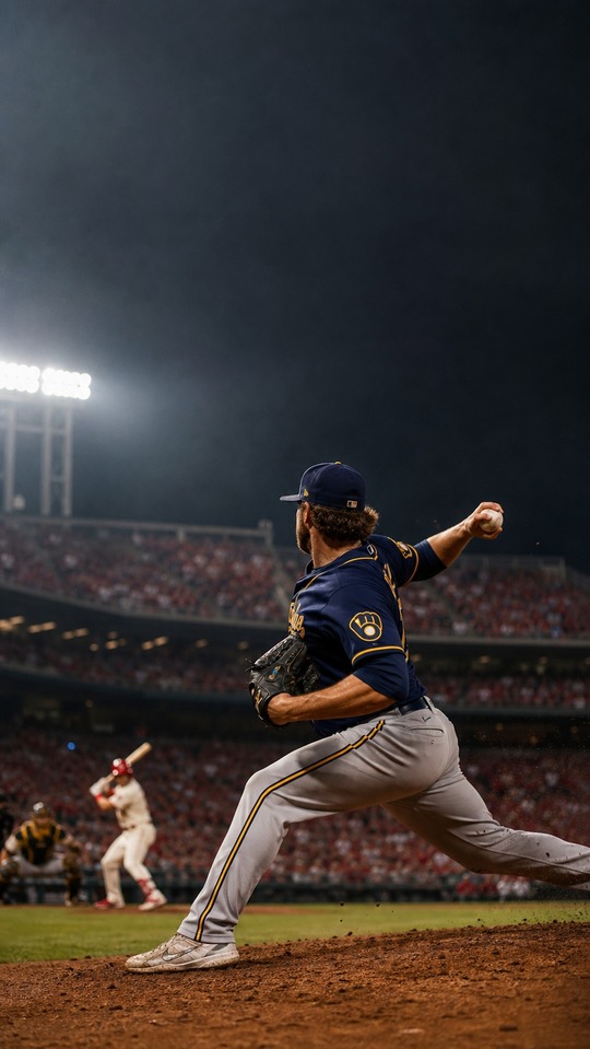 Brewers vs Cardinals MLB Action - 4K Hintergrund