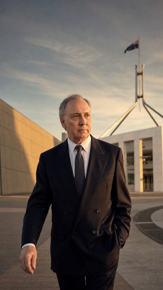 Paul Keating Superannuation Centrelink Editorial - 4K Background
