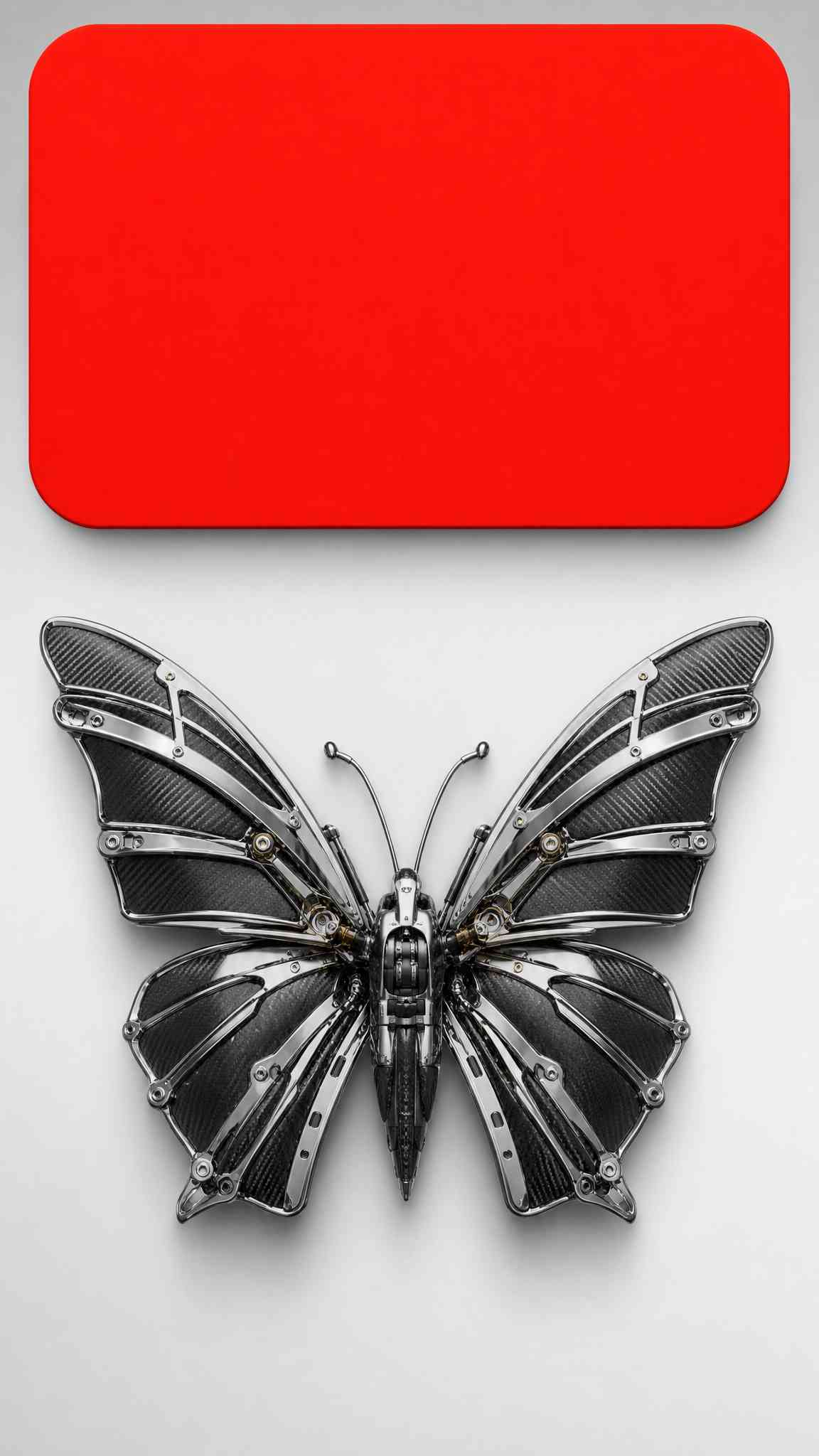 Mechanical Butterfly Industrial Design - 4K Wallpaper
