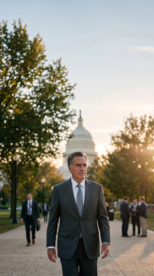 Mitt Romney US Capitol - 4K Mobile Wallpaper